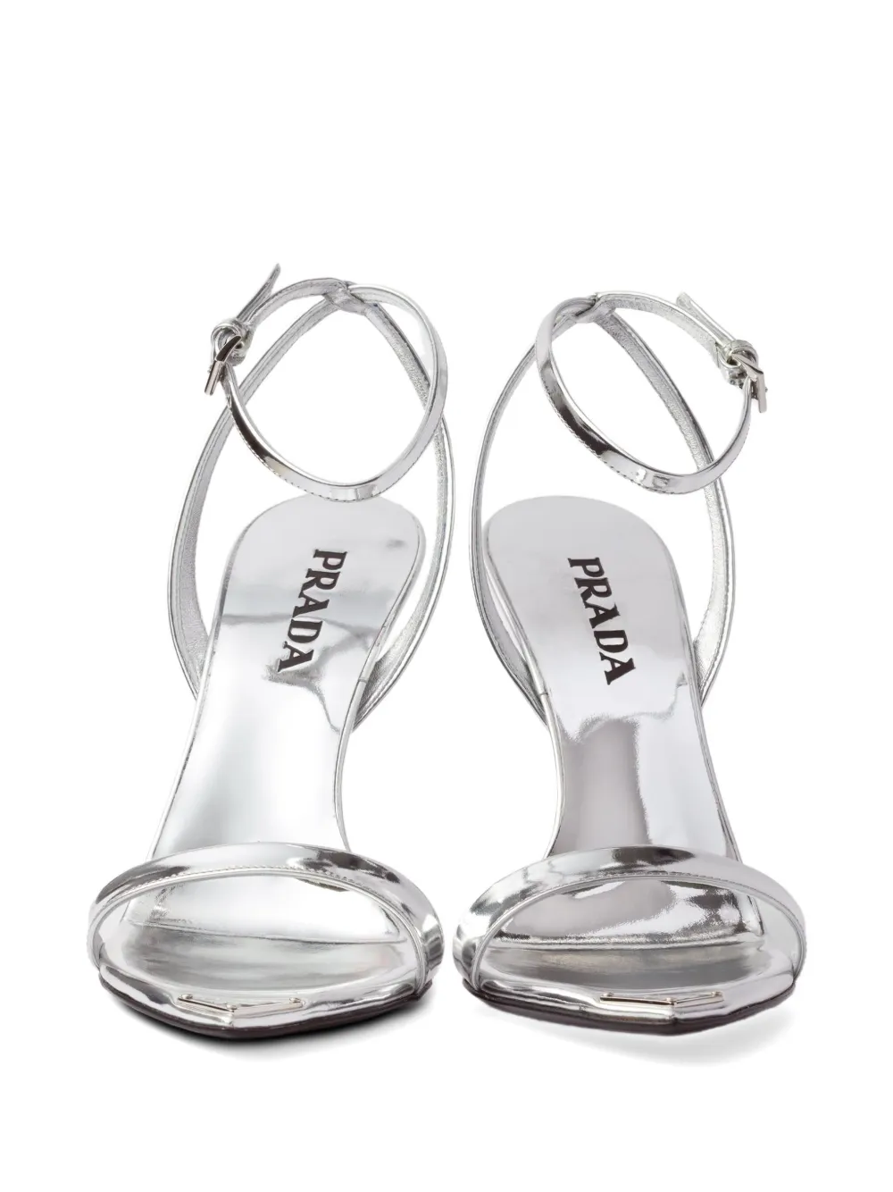 Prada 80mm ankle-strap leather sandals | Heeled Sandals | Image 2