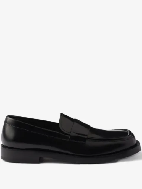 Prada brushed leather loafers