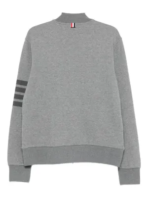 THOM BROWNE 4BAR モックネック スウェットシャツ Cotton Ottoman Rib 4 Bar Crew Neck Sweatshirt | Thom Browne
