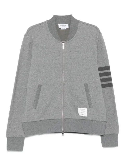 Thom Browne three-stripe zip-up sweatshirt 