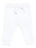 DSQUARED2 KIDS maple-leaf drawstring trousers - White