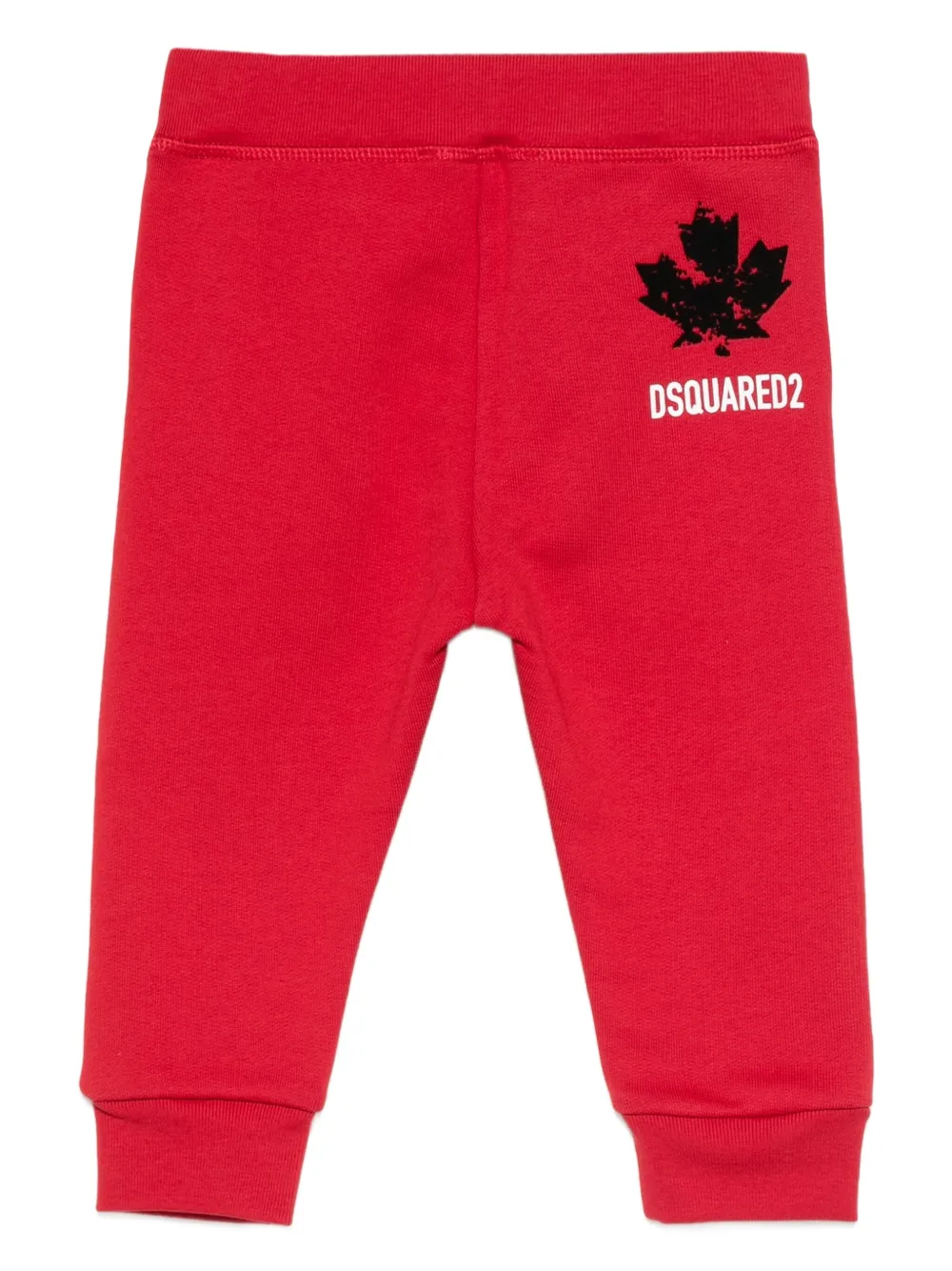 DSQUARED2 KIDS maple-leaf track trousers Rood