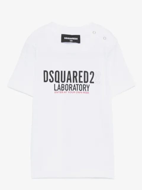 DSQUARED2 KIDS playera con logo estampado