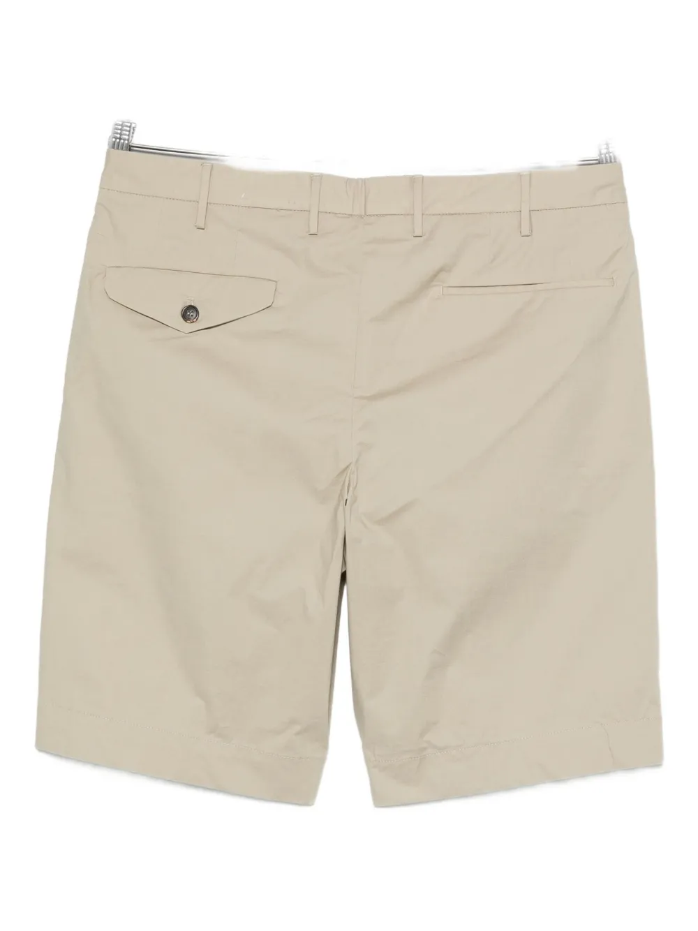 Incotex Button-fastening Cotton Shorts In Neutral