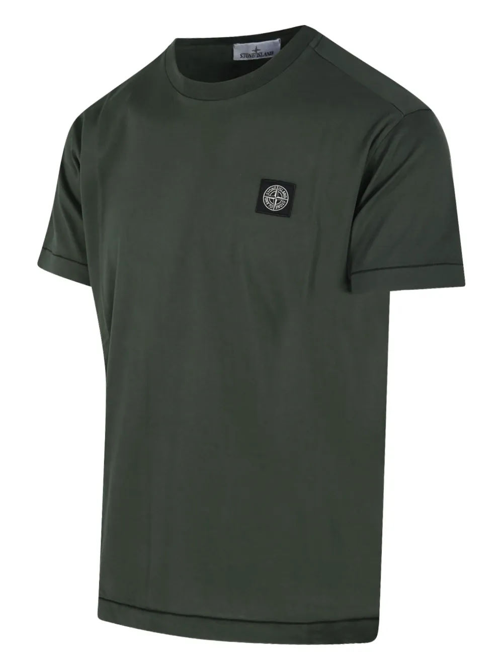 Stone Island logo-patch crew-neck T-shirt | T-Shirts | Image 2