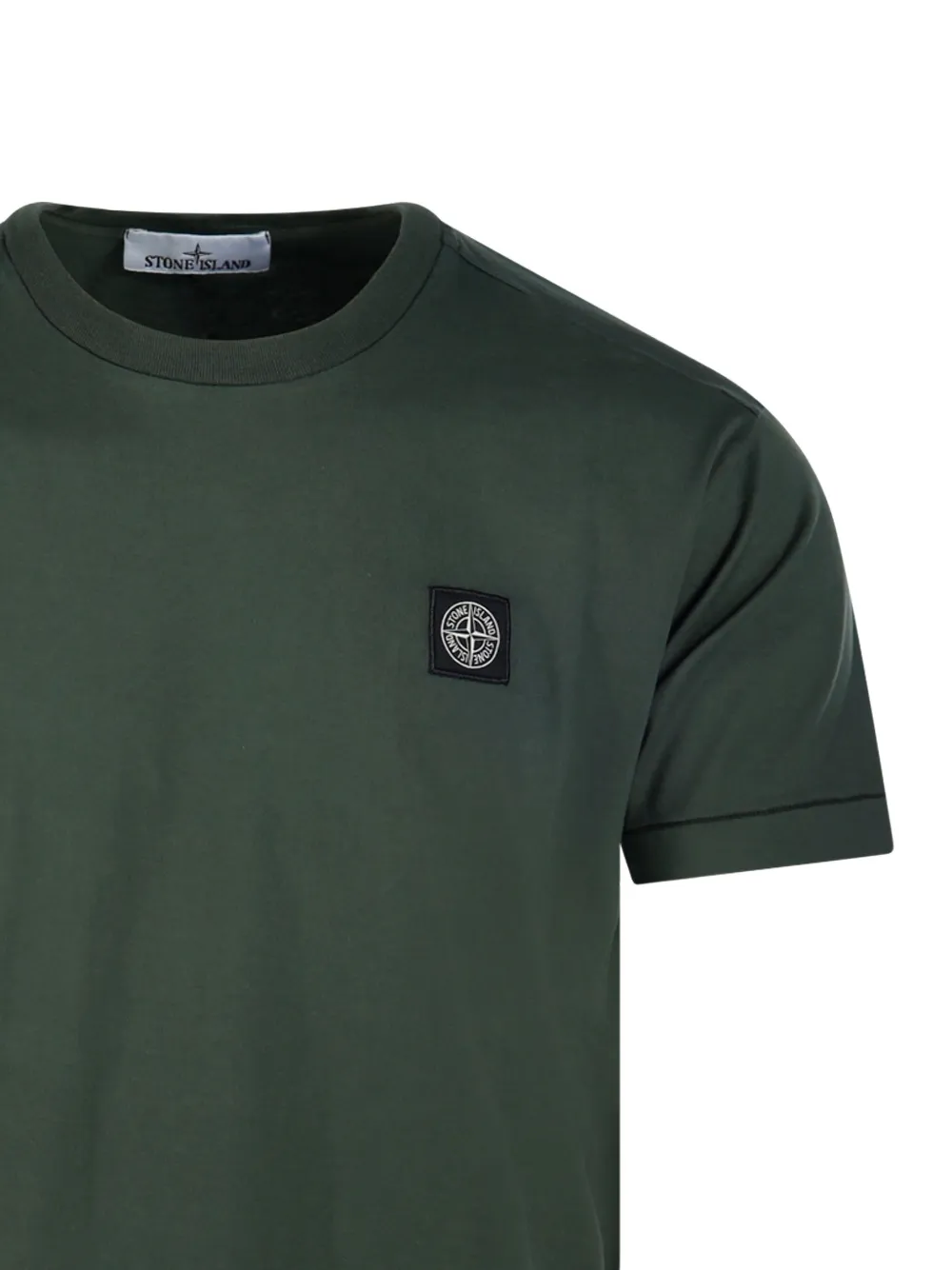 Stone Island T-shirt met logopatch Groen