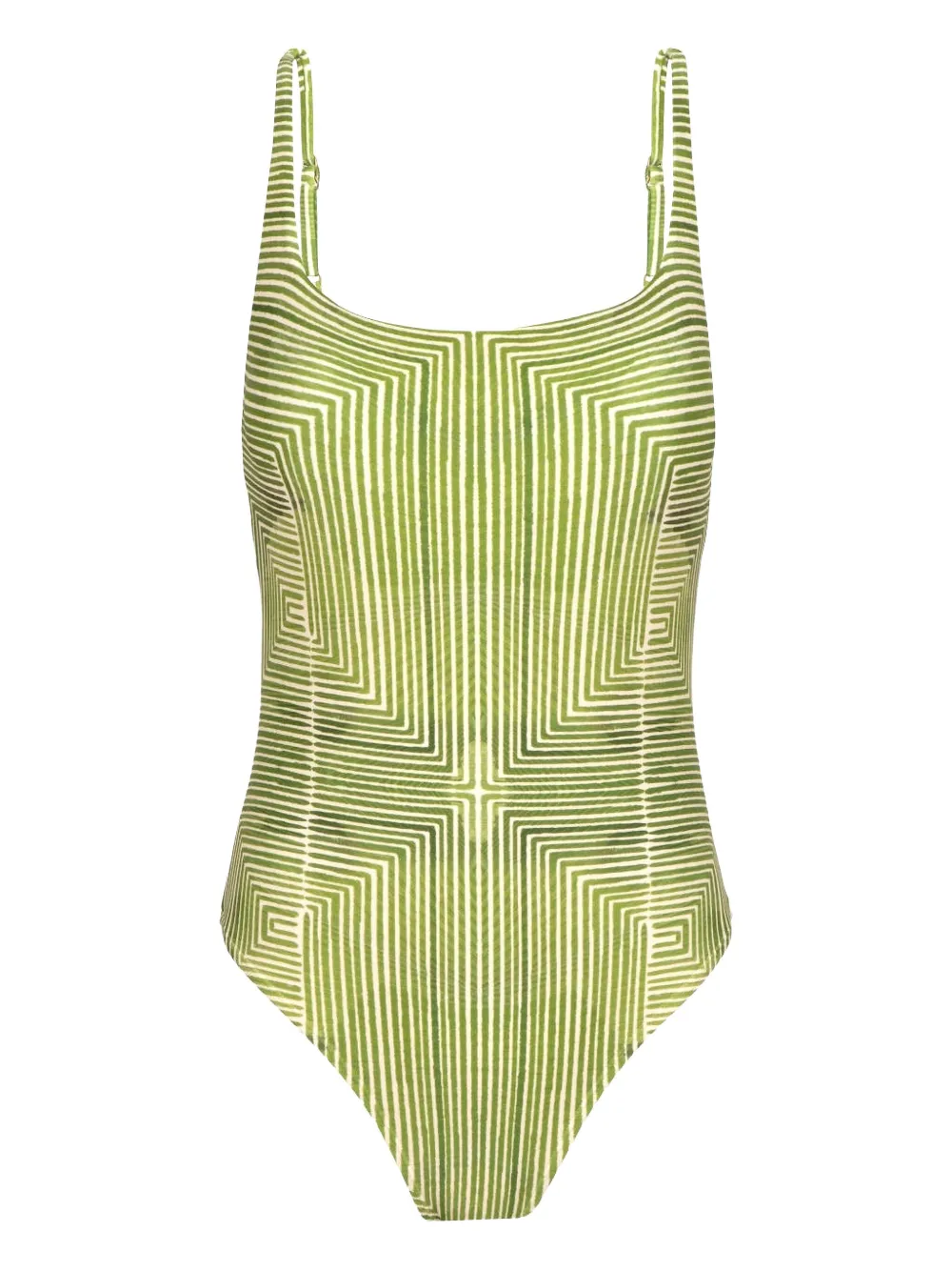 Lenny Niemeyer geometric-print swimsuit | Green | Image 1