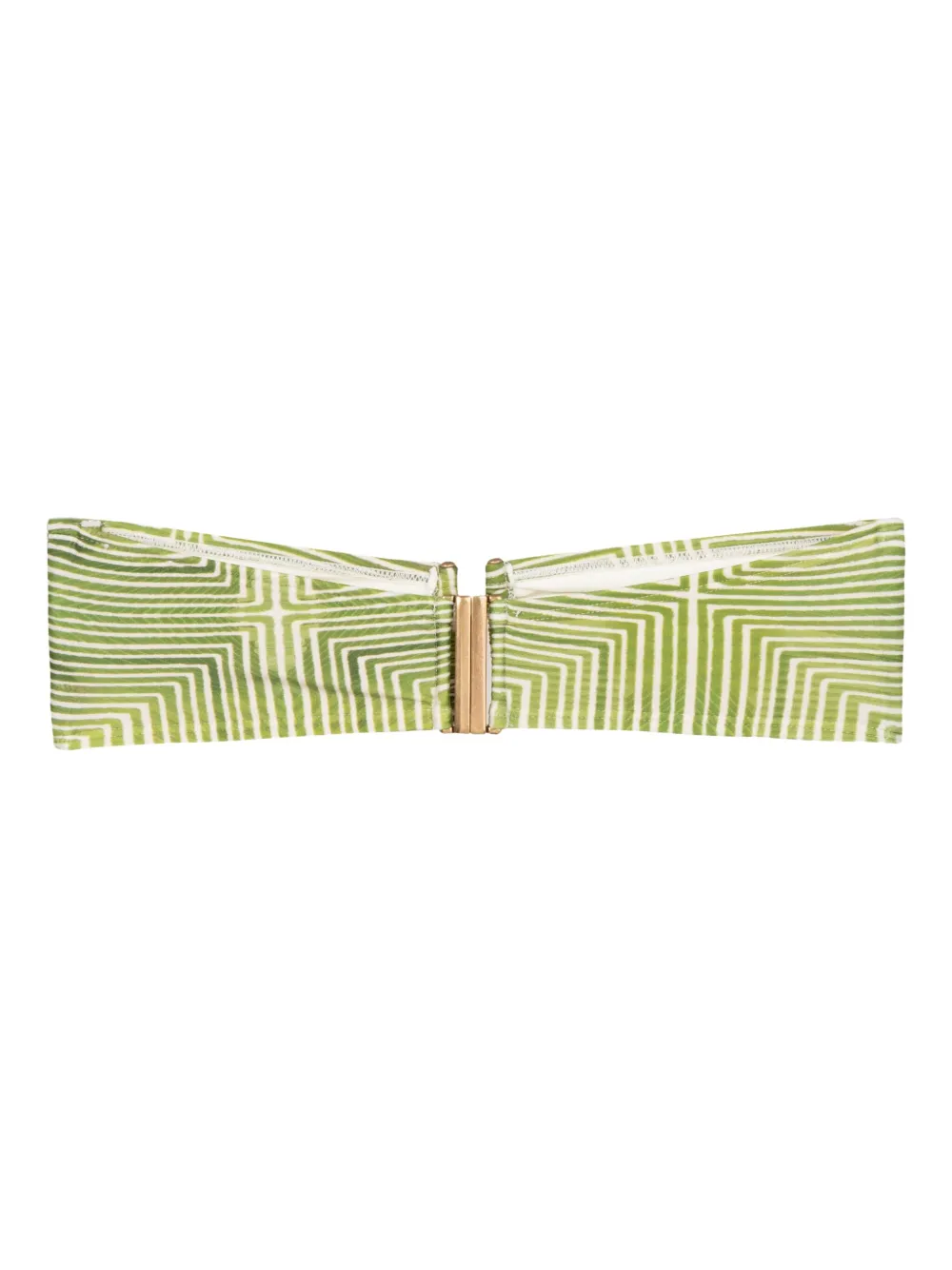 Lenny Niemeyer Rita geometric-print bandeau top Groen