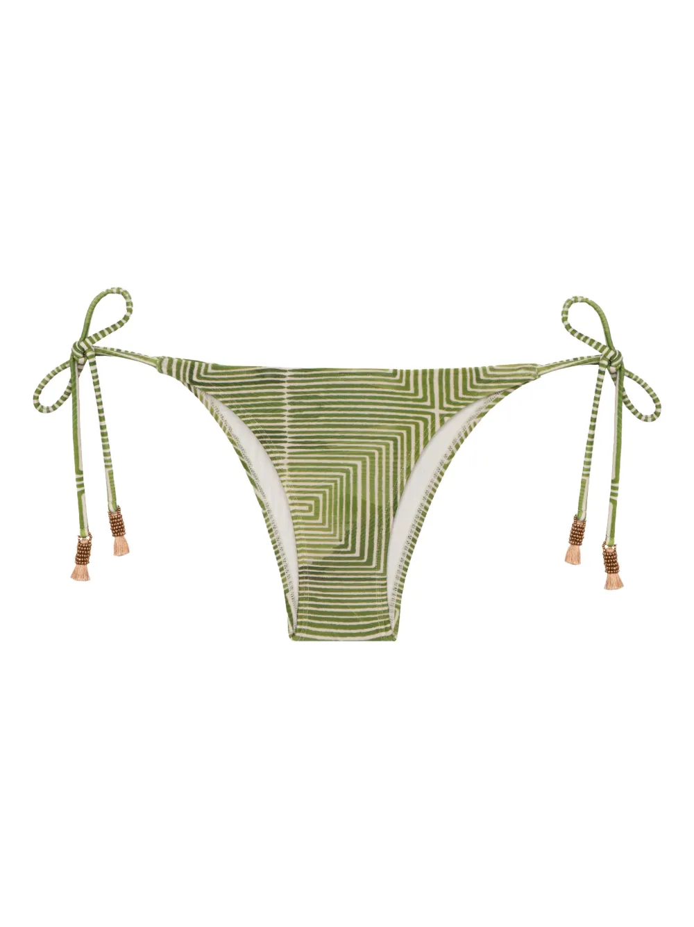 Lenny Niemeyer geometric-print tie-side bikini bottoms - Verde
