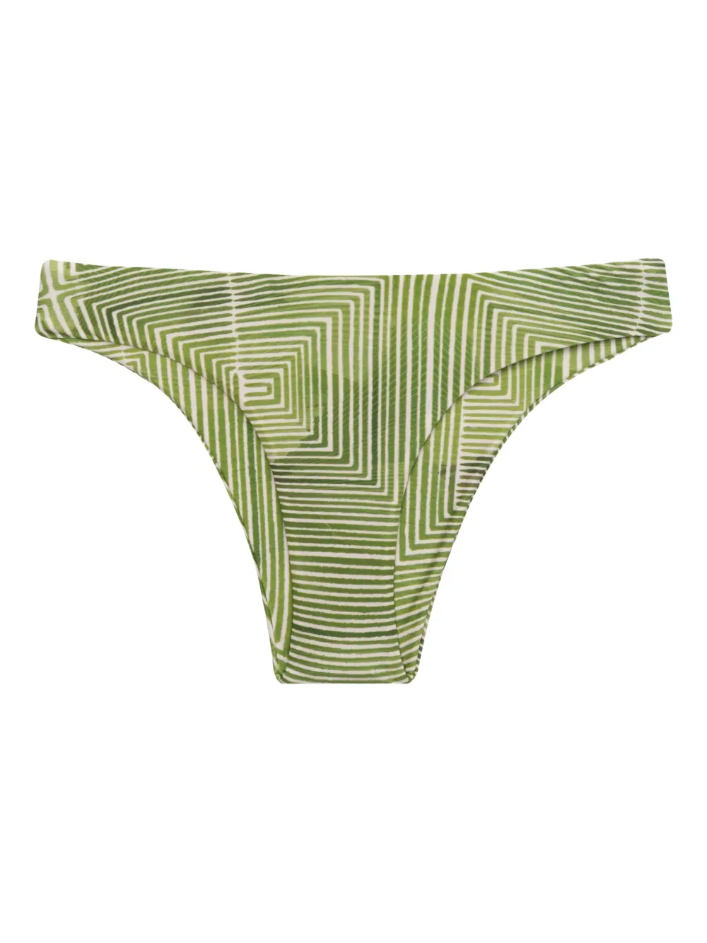 Lenny Niemeyer geometric-print bikini bottom - Verde