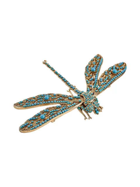 Kenneth Jay Lane dragonfly turquoise pin
