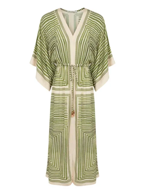 Lenny Niemeyer geometric-print drawstring beach dress