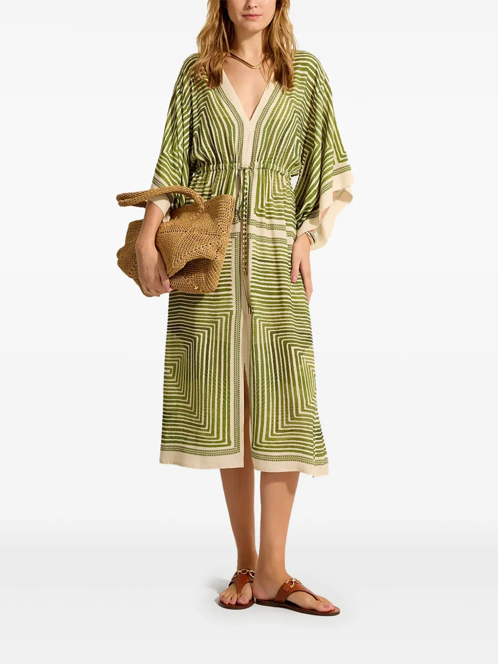 Lenny Niemeyer Saída de praia com estampa geométrica | Saída de Praia | Image 2