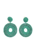 Kenneth Jay Lane bead round-shape earrings - Blue
