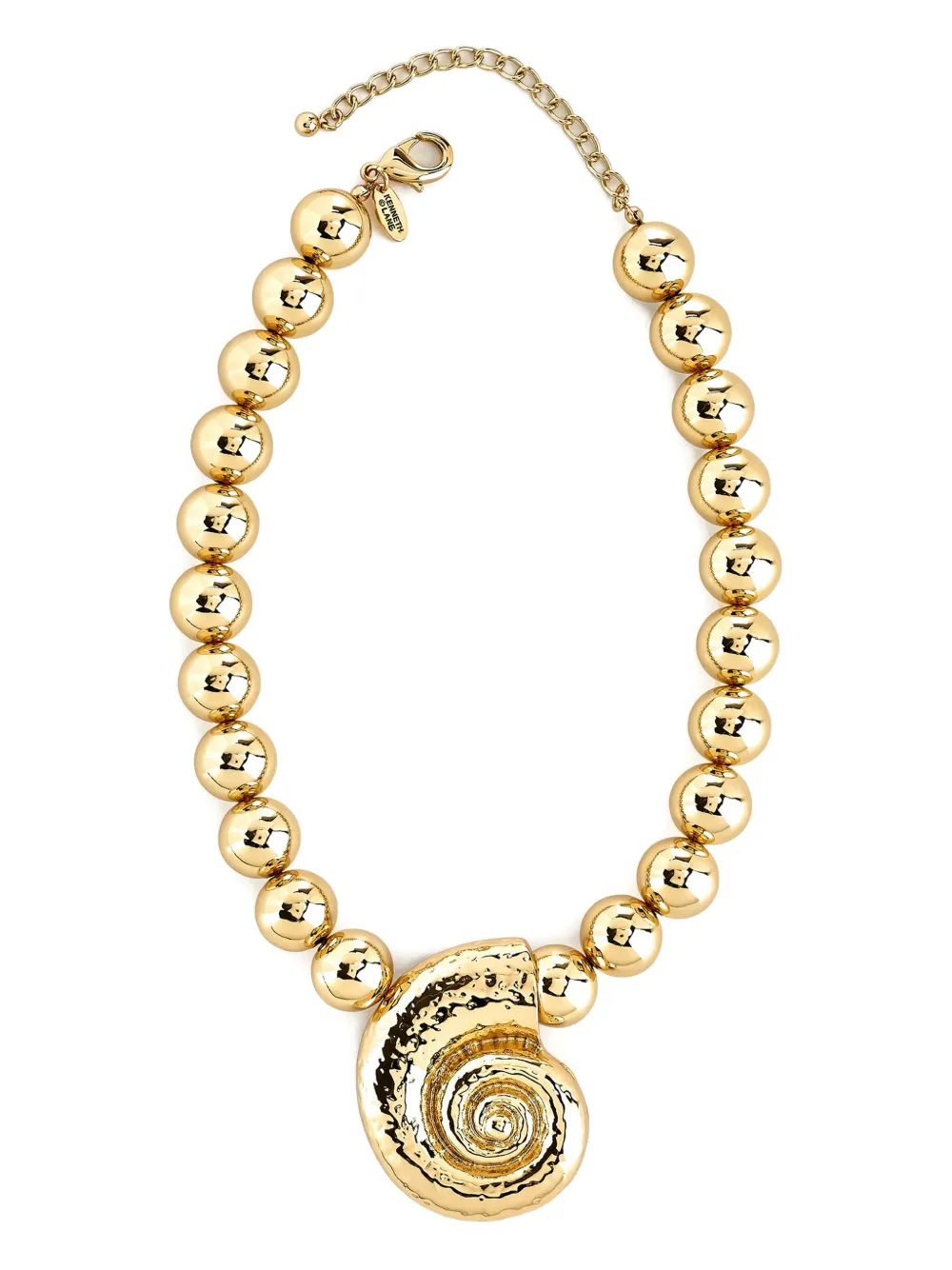 Kenneth Jay Lane seashell bead necklace | Gold | Image 1