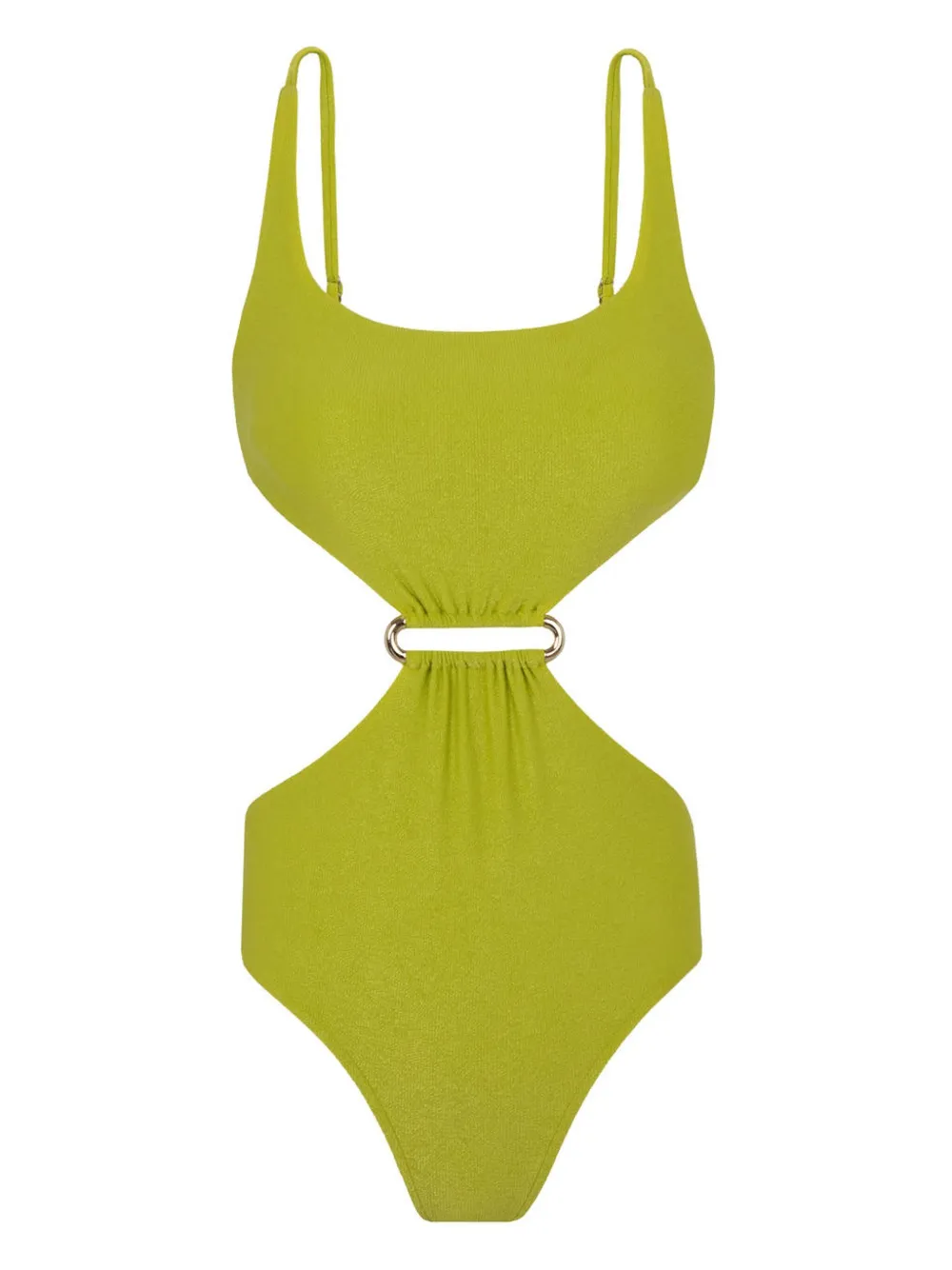 Lenny Niemeyer cut-out ring-detail swimsuit - Grün