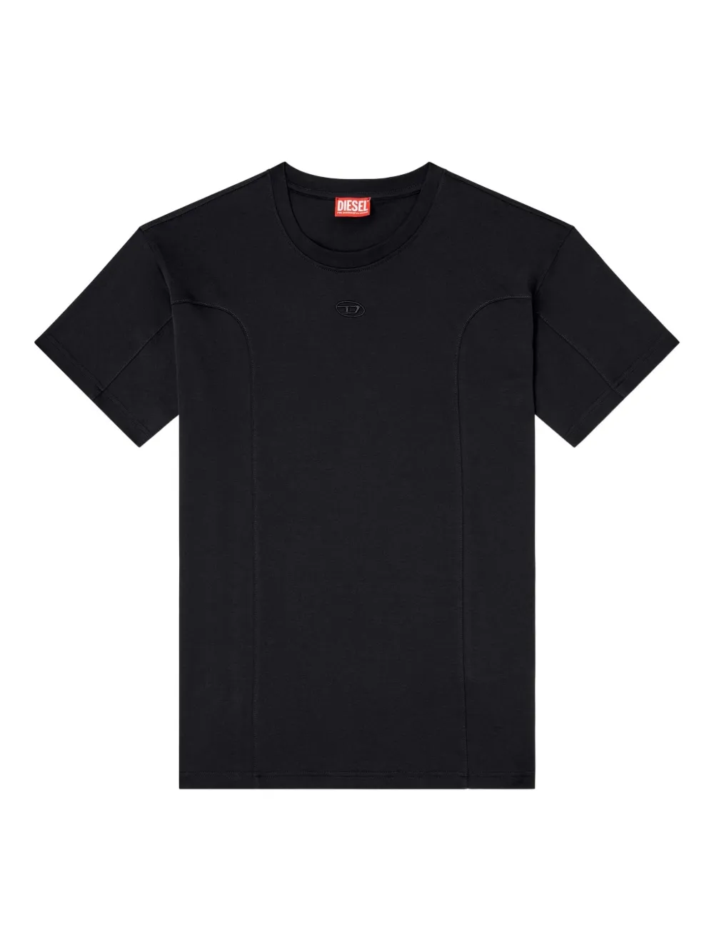 panelled short-sleeve T-shirt