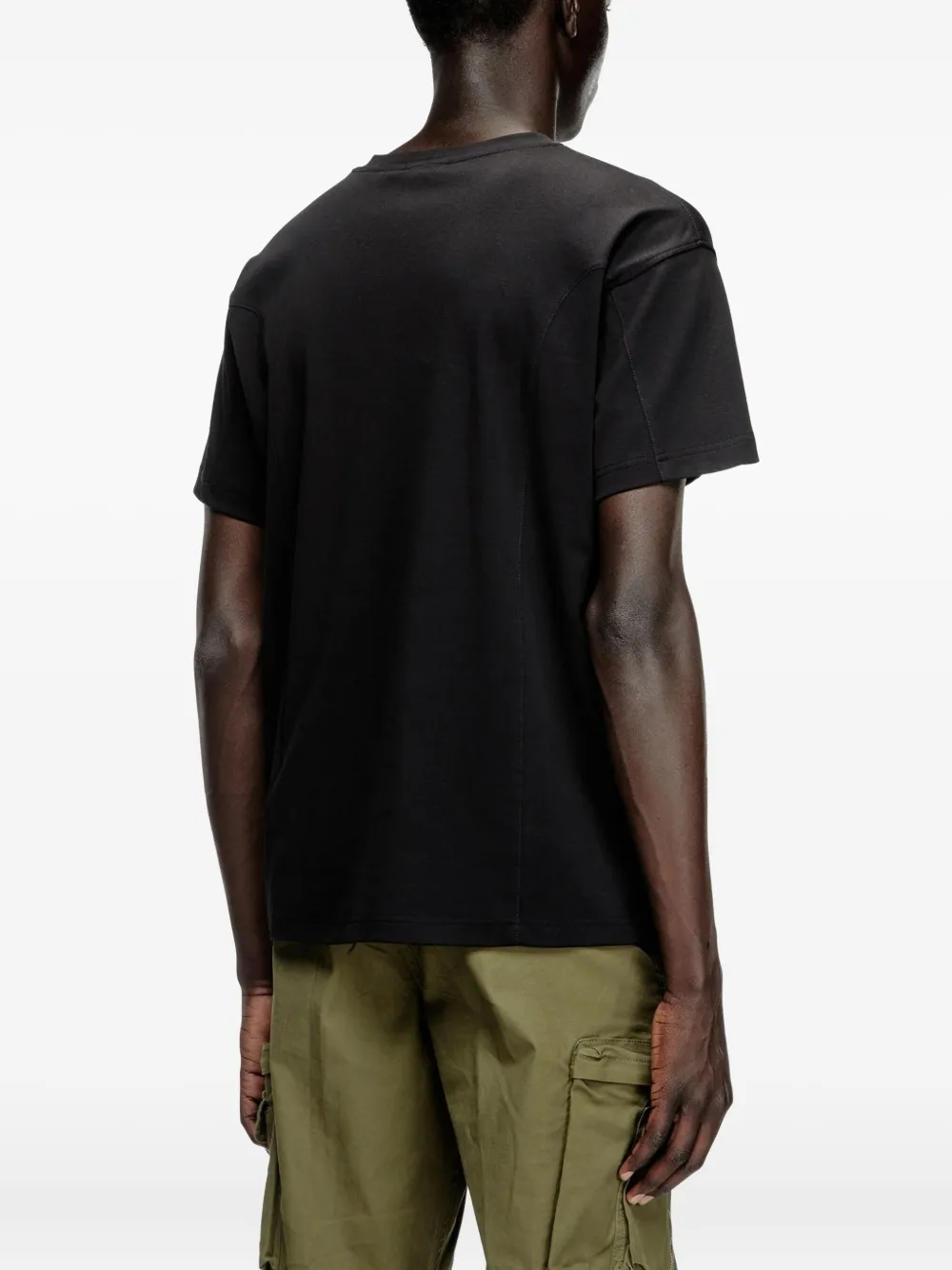 Diesel T-shirt met vlakken - Zwart