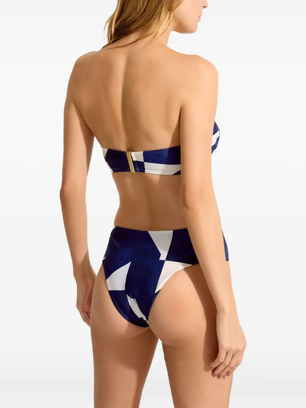 Lenny Niemeyer all over-print bandeau top Wit