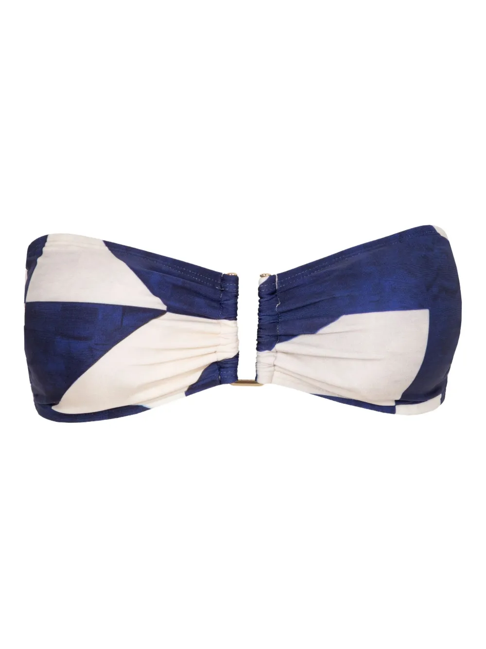 Lenny Niemeyer all over-print bandeau top - ホワイト Lenny Niemeyer all over-print bandeau top - ホワイト