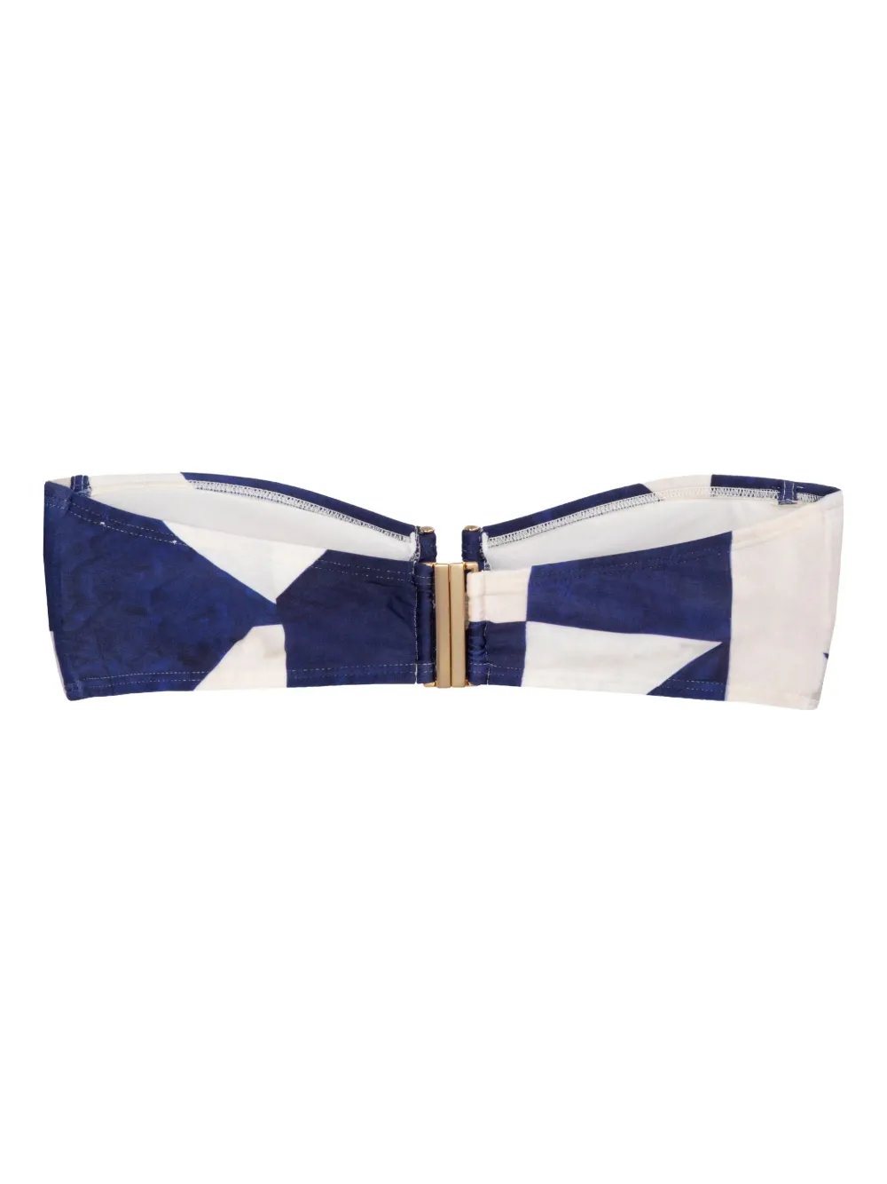 Lenny Niemeyer all over-print bandeau top Wit