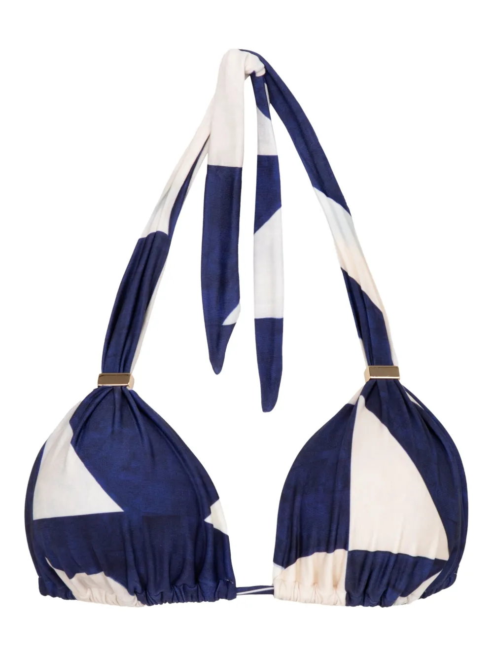 Lenny Niemeyer all over-print halter bikini top - ホワイト Lenny Niemeyer all over-print halter bikini top - ホワイト
