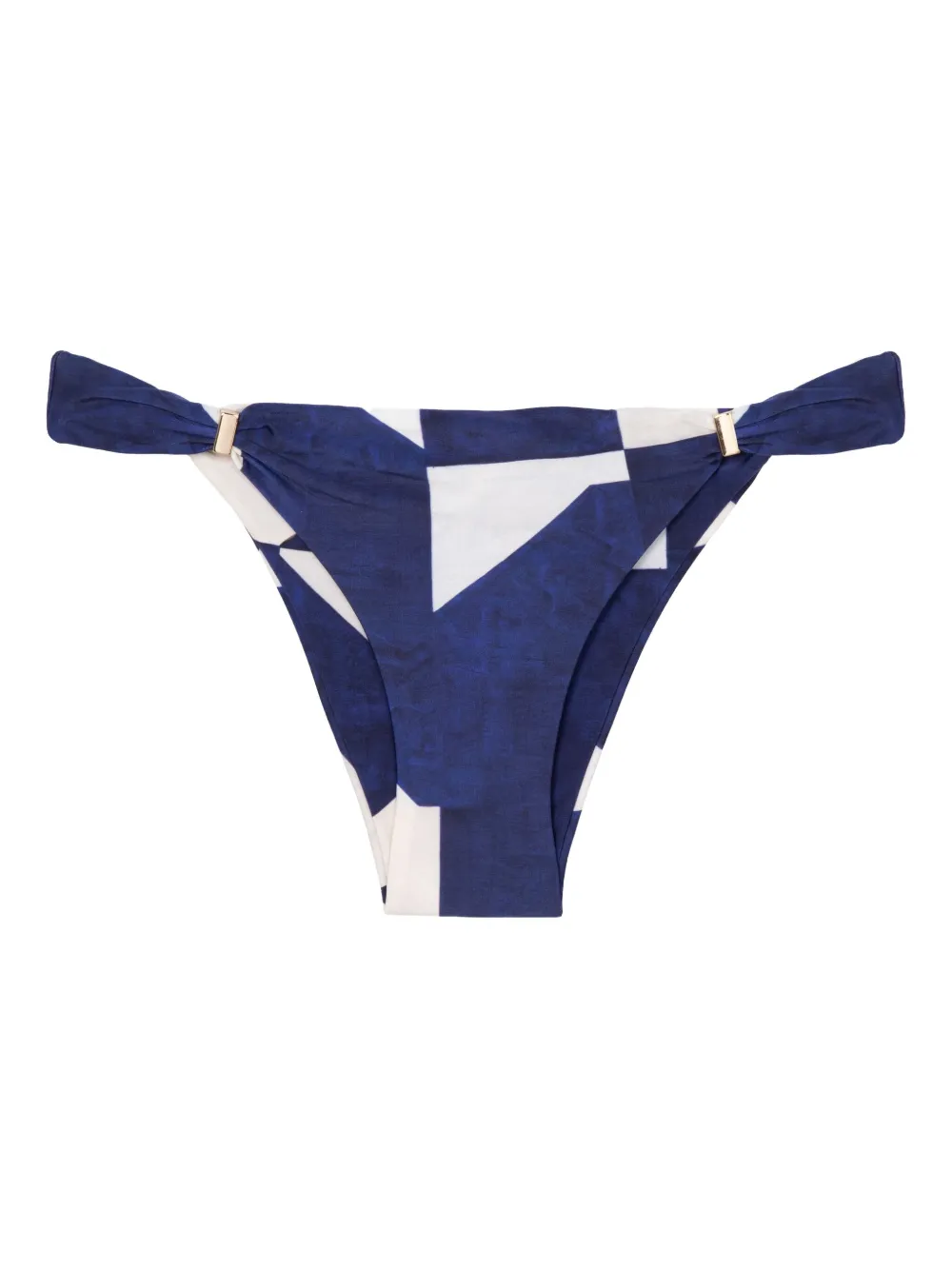 Lenny Niemeyer Tubos abstract-print knotted bikini bottoms - Bianco