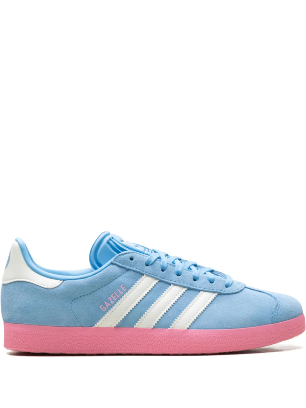 Adidas Gazelle three-stripe suede sneakers Blue