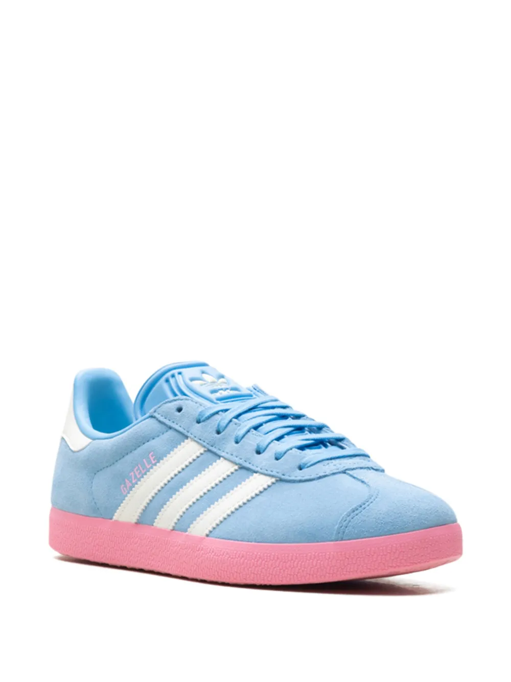 adidas Gazelle three-stripe suede sneakers Blue