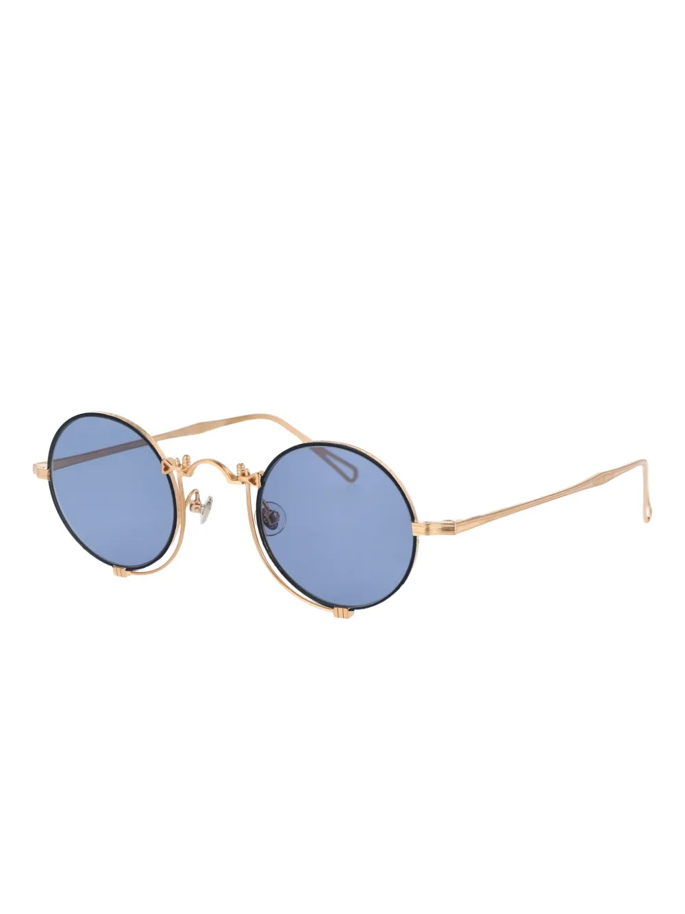 Matsuda Heritage zonnebril met rond montuur Blauw