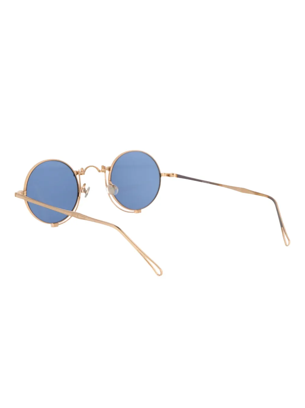 Matsuda Heritage zonnebril met rond montuur Blauw