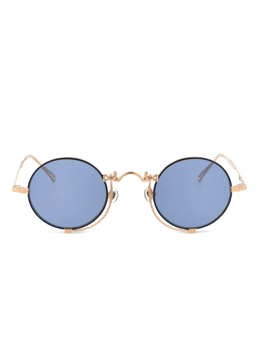 Matsuda Heritage zonnebril met rond montuur Blauw