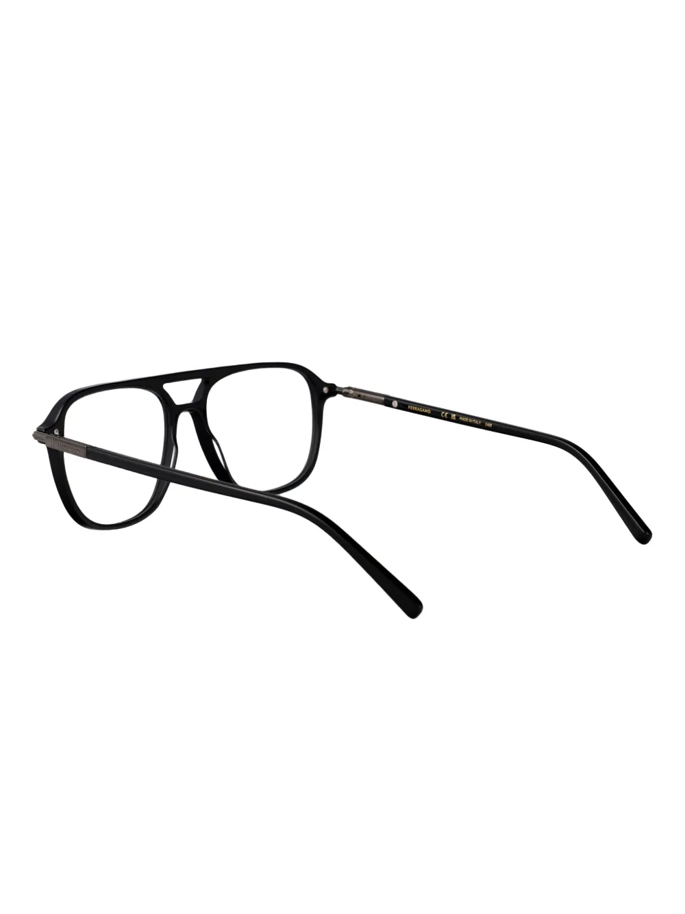 Ferragamo double-bridge glasses 001