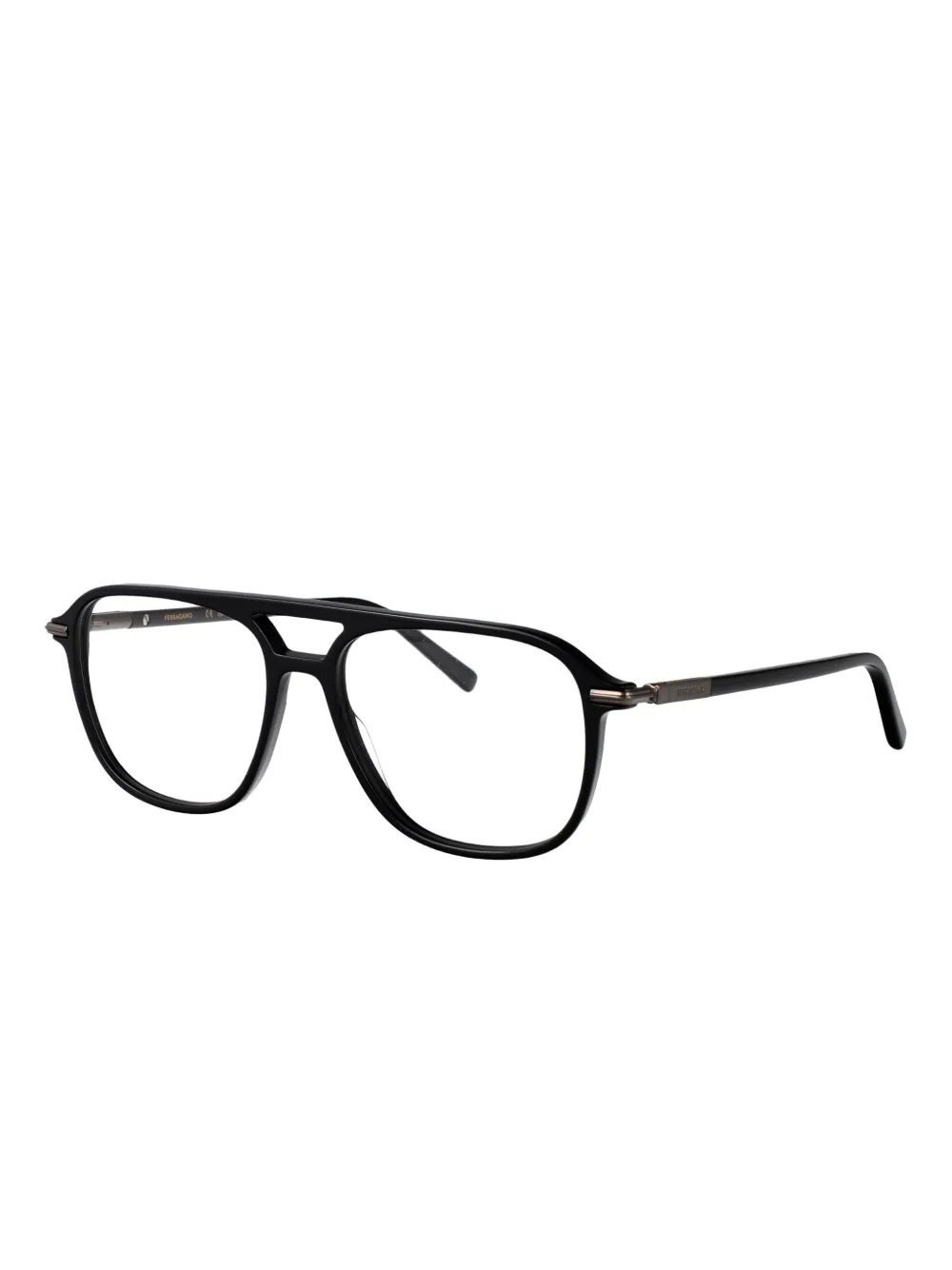 Ferragamo double-bridge glasses 001
