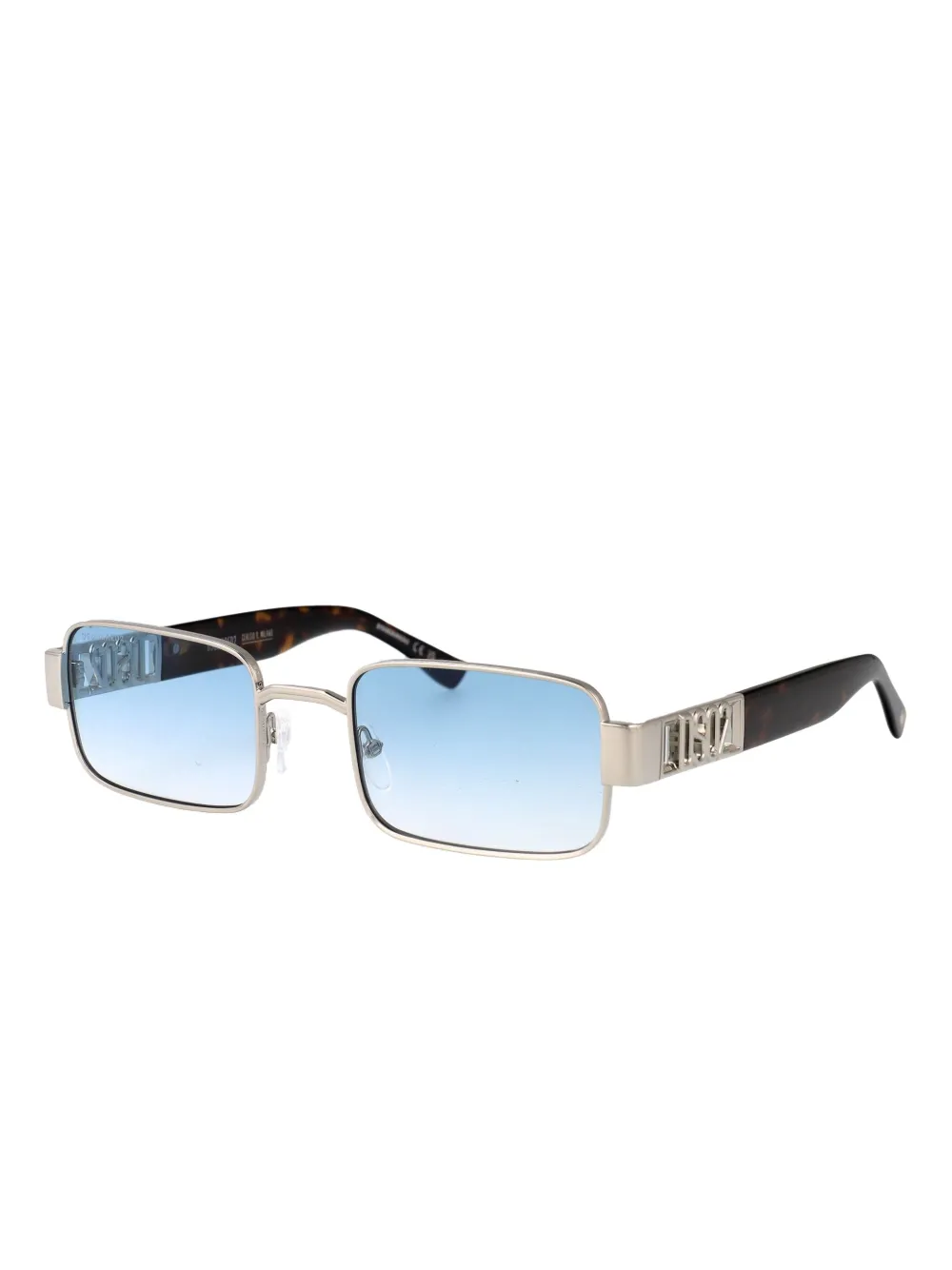 DSQUARED2 EYEWEAR rectangle-frame embellished sunglasses Grijs