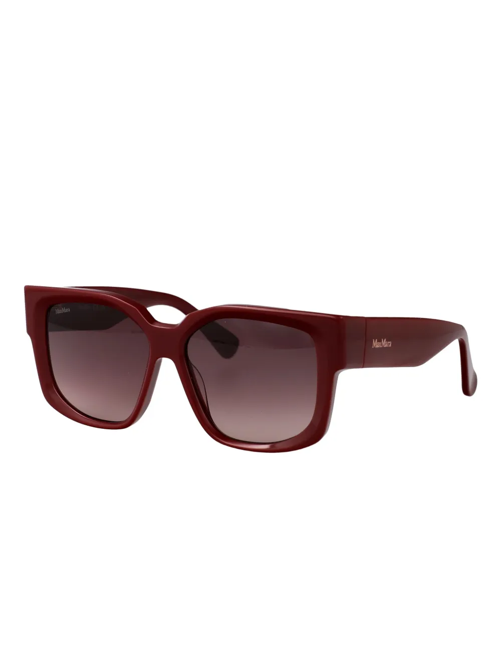 Max Mara Glimpse zonnebril met vierkant montuur Rood
