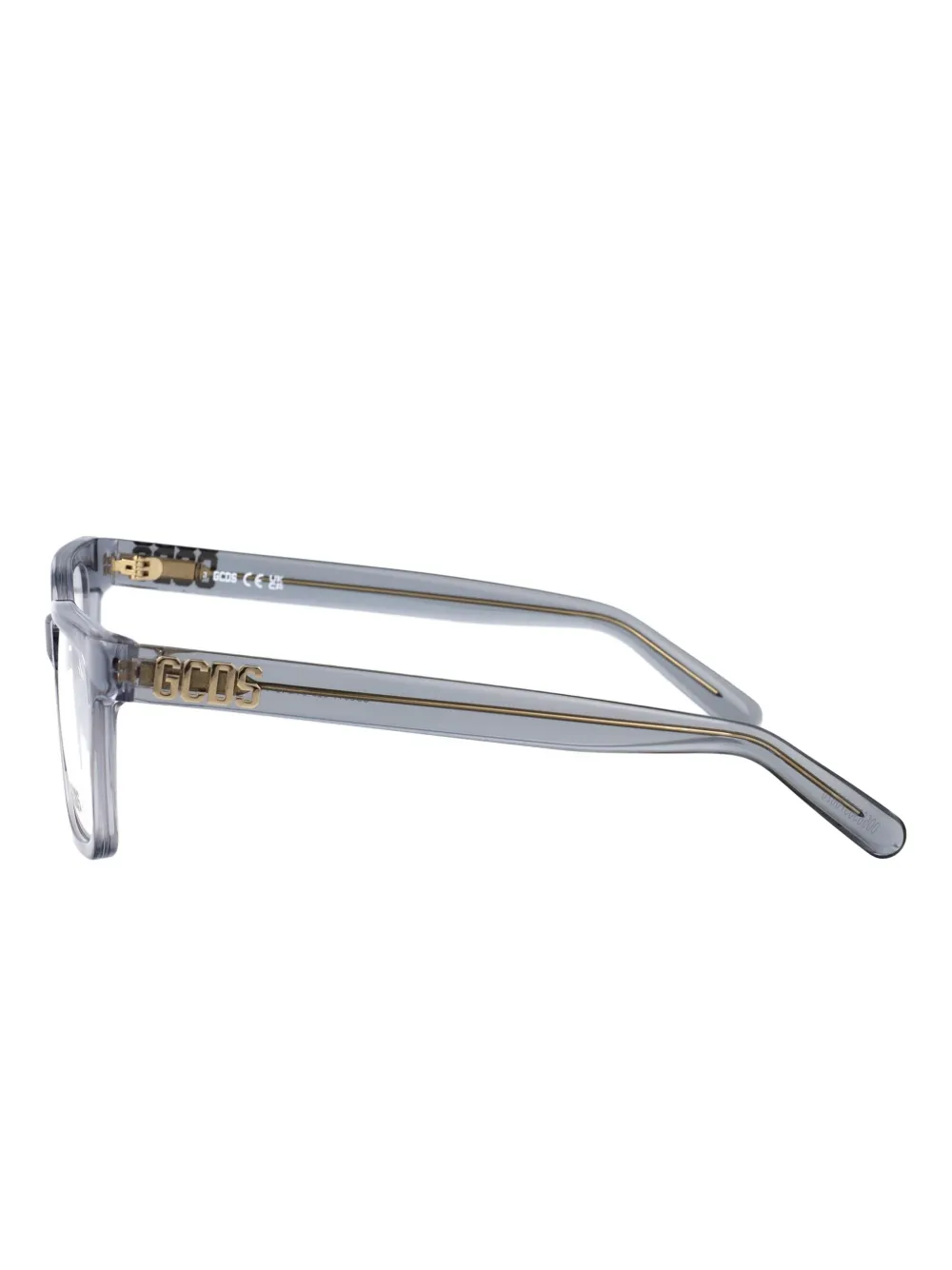 GCDS logo-detail glasses Grijs