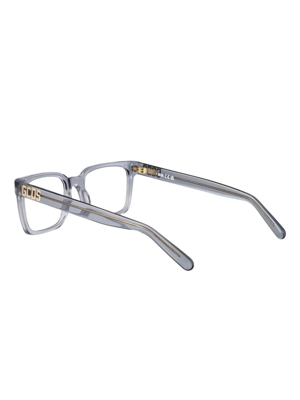 GCDS logo-detail glasses Grijs