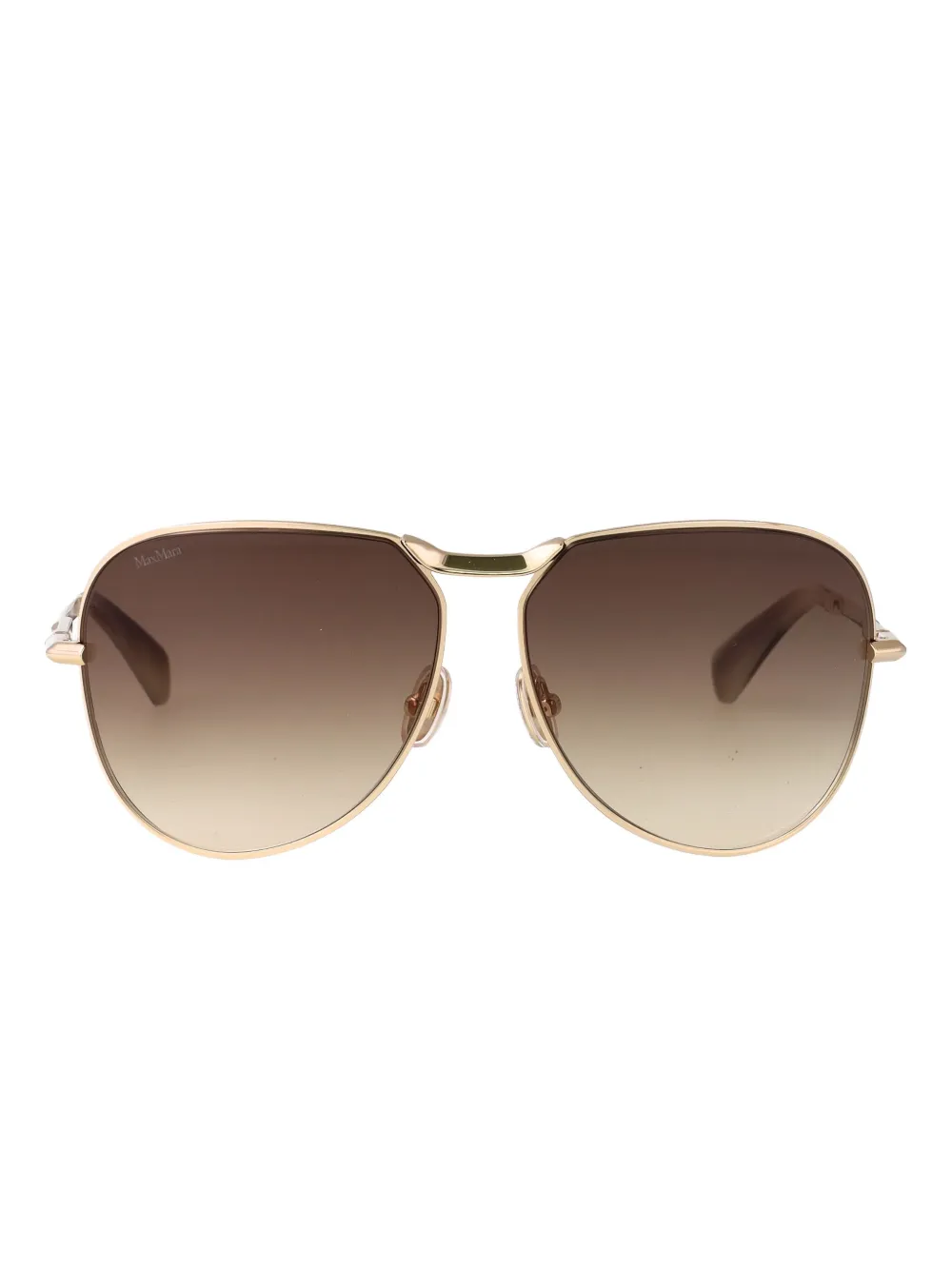 Max Mara Eyewear Miller 2 zonnebril met metalen montuur Bruin