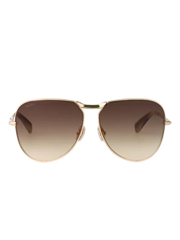 New. Max Mara Miller-2 Metal Aviator Sunglasses Max Mara Miller-2 Metal Aviator Sunglasses | Neiman Marcus main image 3