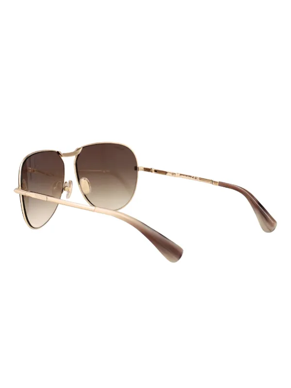 Max Mara Eyewear Miller 2 metal-frame Sunglasses | Brown  display picture 2