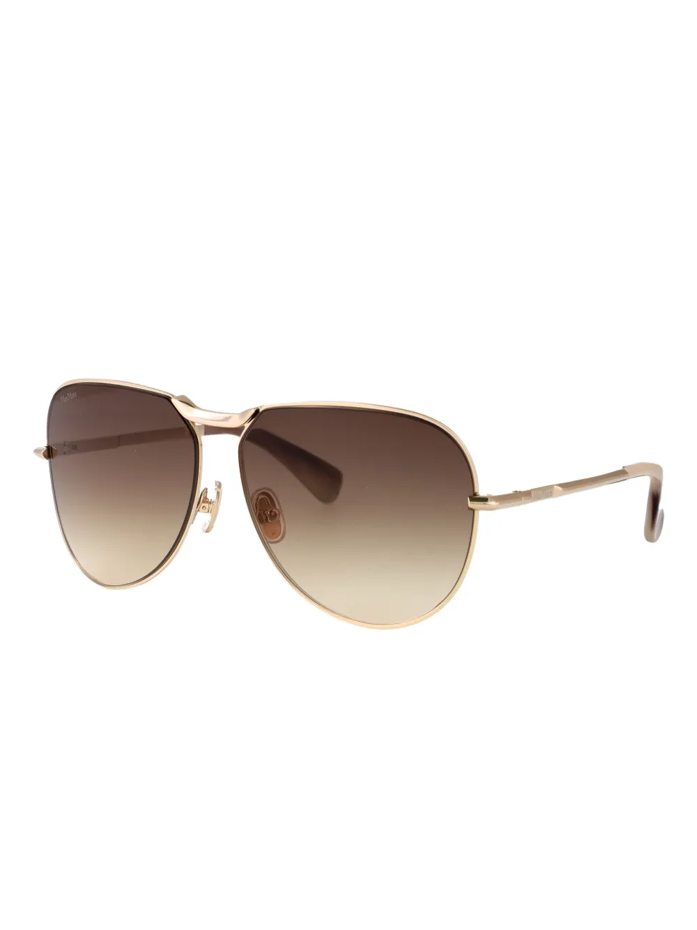 Max Mara Eyewear Miller 2 zonnebril met metalen montuur - Bruin