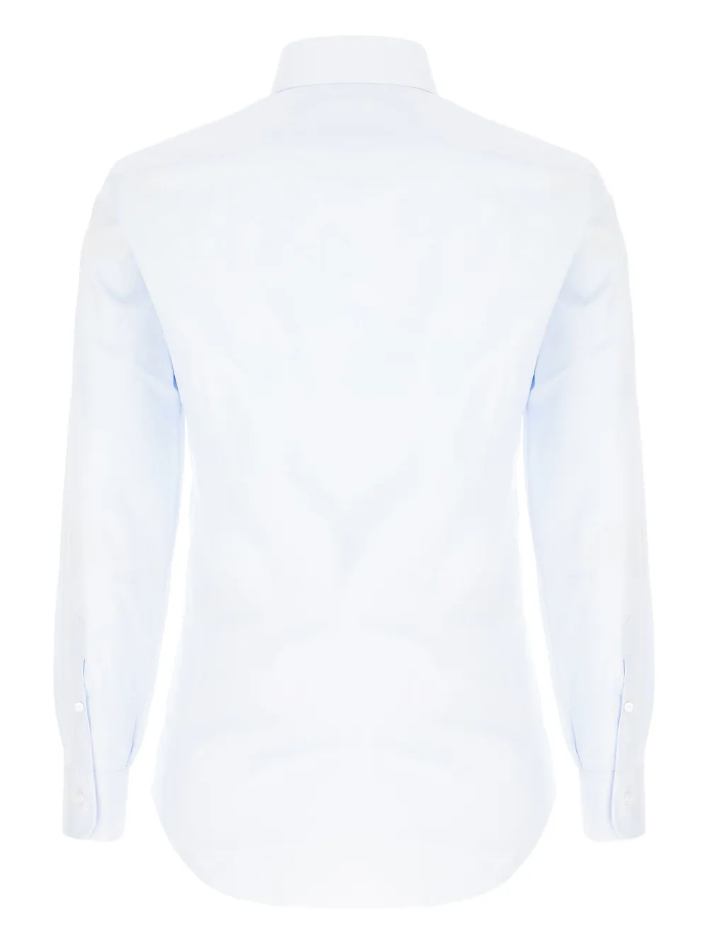 Barba Overhemd met geknoopte cuff - Blauw