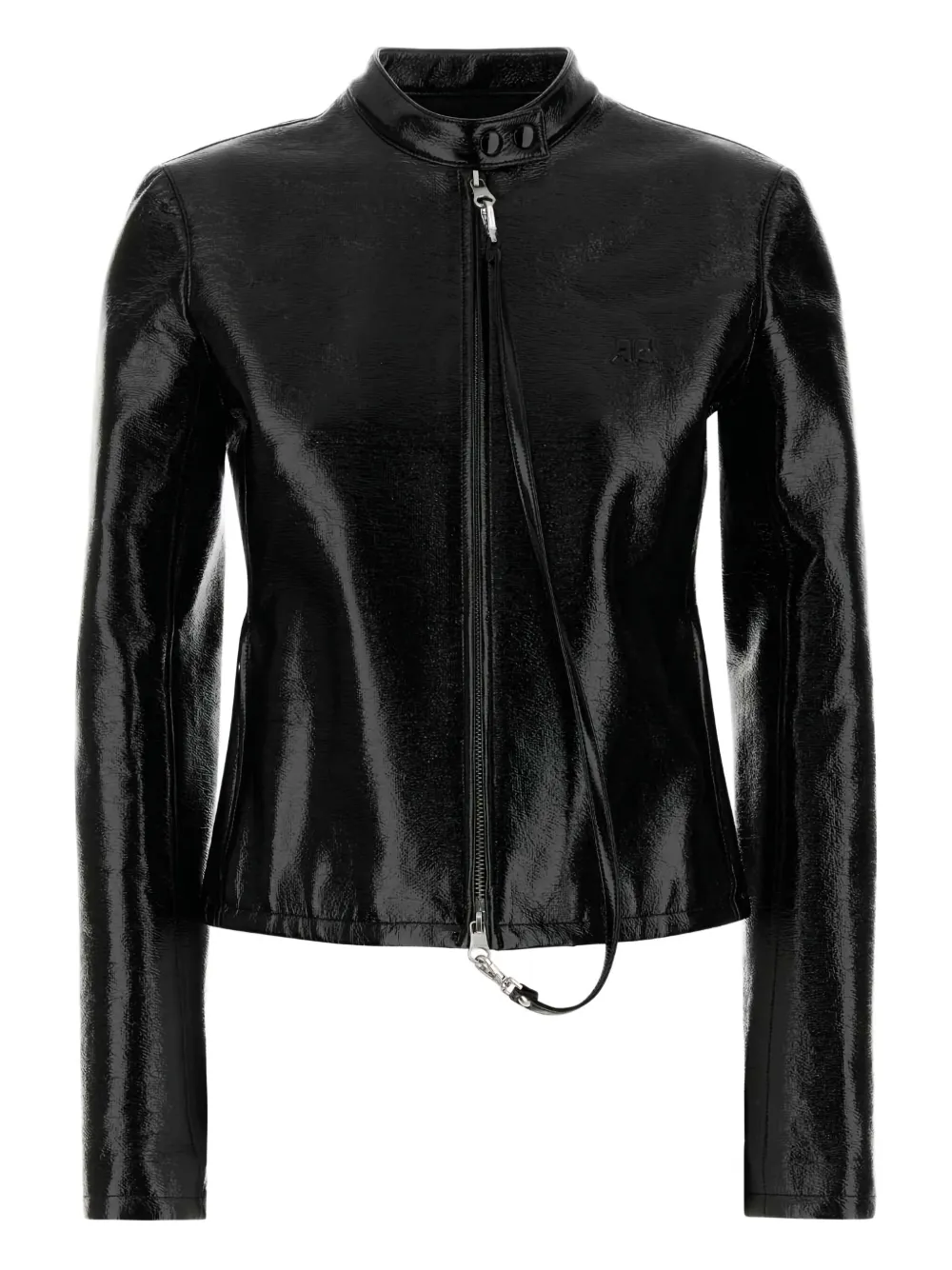 Courrèges City vinyl-effect jacket Zwart