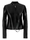 Courrèges City vinyl-effect jacket - Black