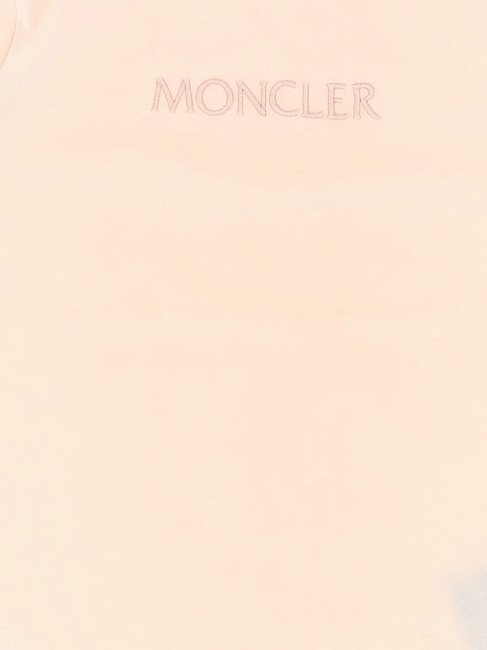Moncler Enfant embroidered logo T-shirt Roze