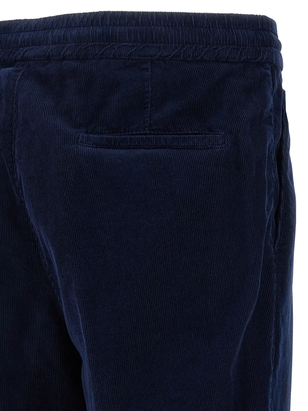 Brunello Cucinelli drawstring pleated trousers Blauw