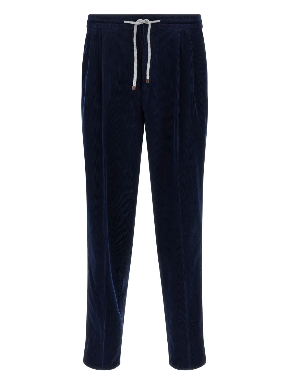 Brunello Cucinelli drawstring pleated trousers Blauw