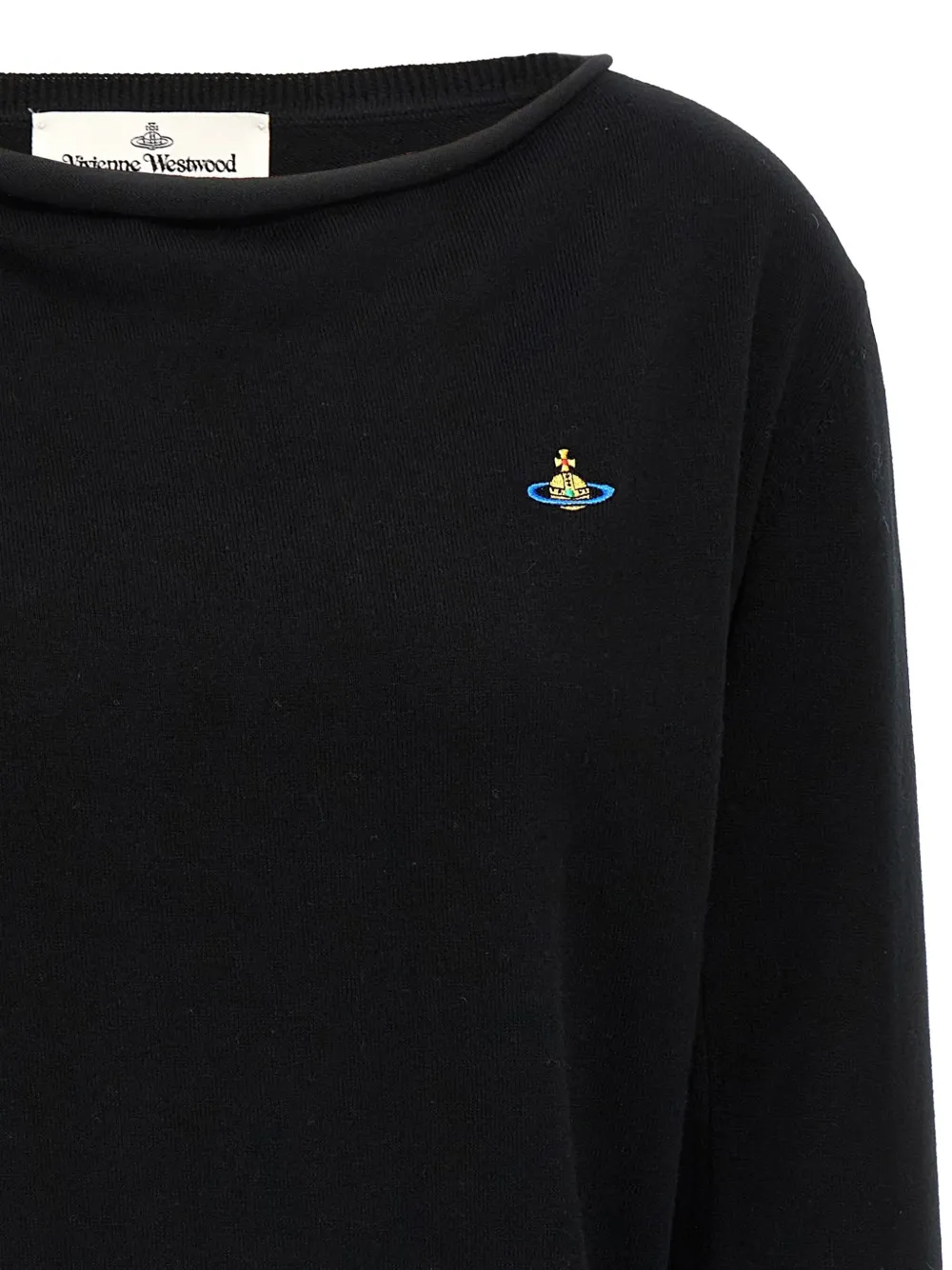 Vivienne Westwood Pamela Orb-embroidered sweater Zwart