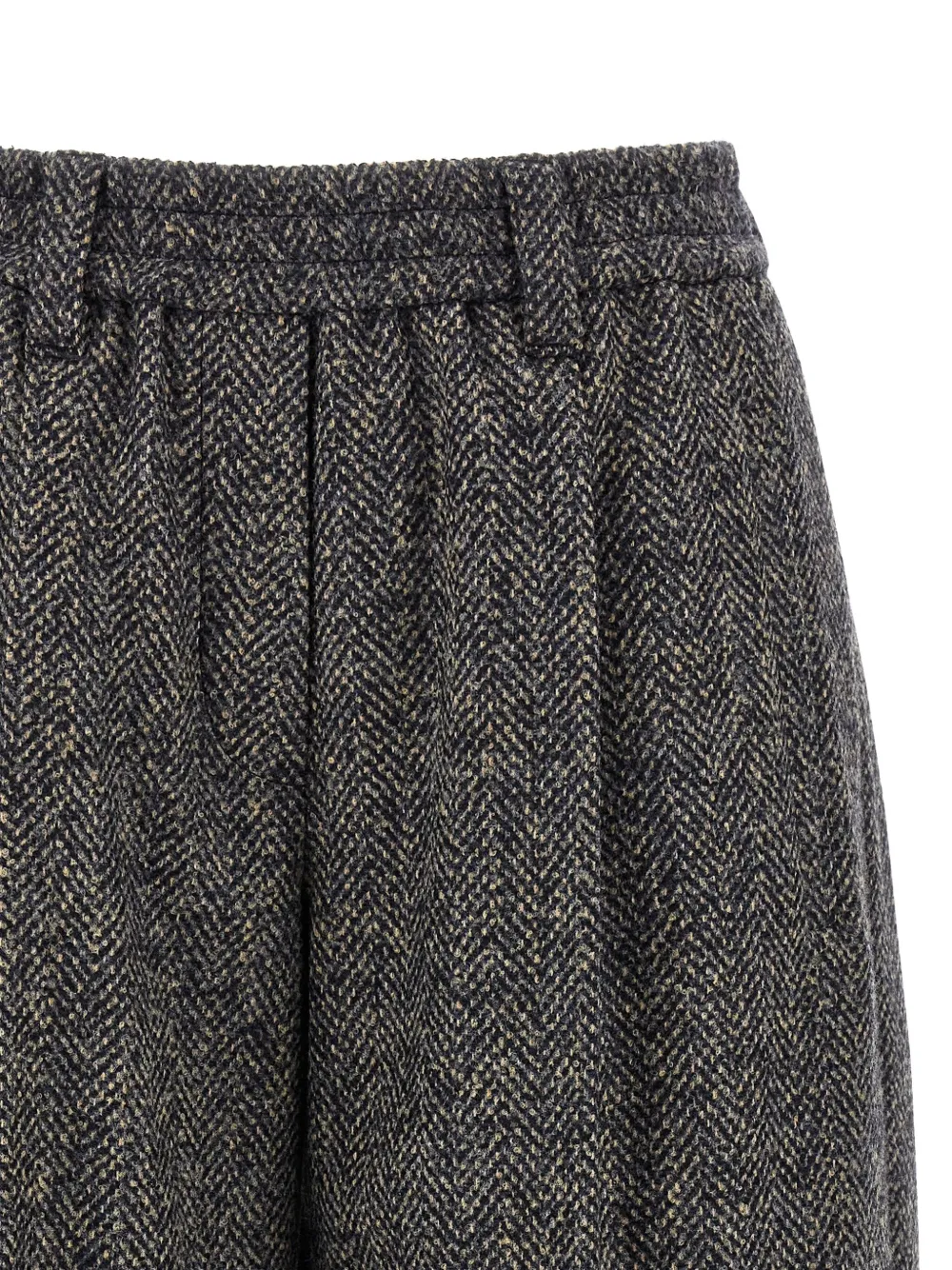 Brunello Cucinelli herringbone shorts Grijs